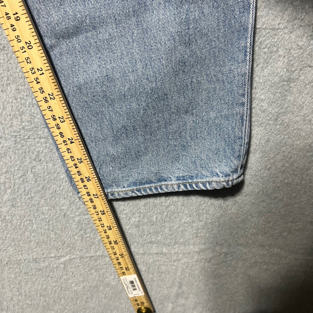 HM Loose Ample Jeans Mens 30/32 Light Wash Wide Leg Utility Baggy Denim Pants - Picture 3 of 7